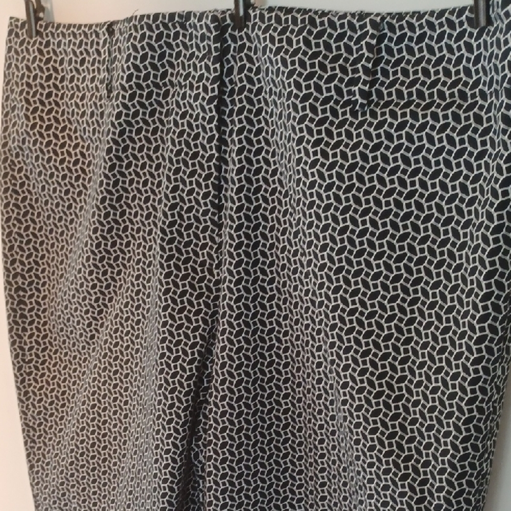 TALBOTS Black and White Dress Pants
